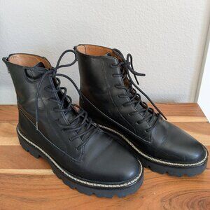 Madewell Citywalk Lugsole Lace-up Leather Boots - Size 6